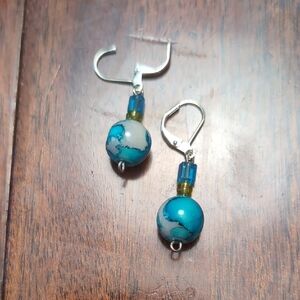 Turquoise and Silver Earrings